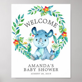 Póster Poster Baby Shower de bienvenida a Sweet Jungle Rh
