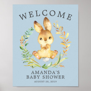 Póster Poster Baby Shower de la bienvenida a los dulces c