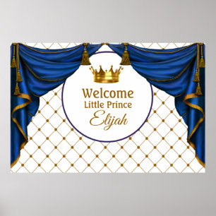 Póster Poster Baby Shower Prince Birthday Little Prince