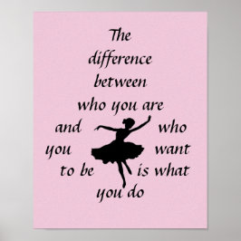 Póster poster "Bailarín motivacional"