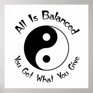 Póster Poster Balance Yin Yang