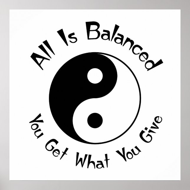 Póster Poster Balance Yin Yang (Frente)