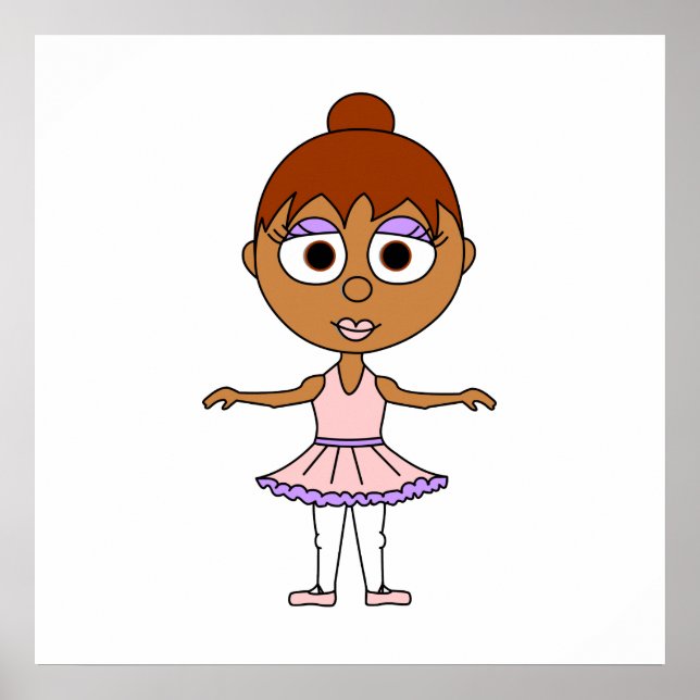 Póster Poster Ballet de Segunda Posición - Serie Ballerin (Frente)