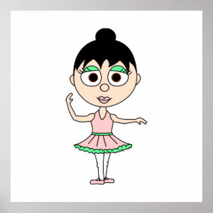 Póster Poster Ballet de Tercera Posición - Serie Ballerin