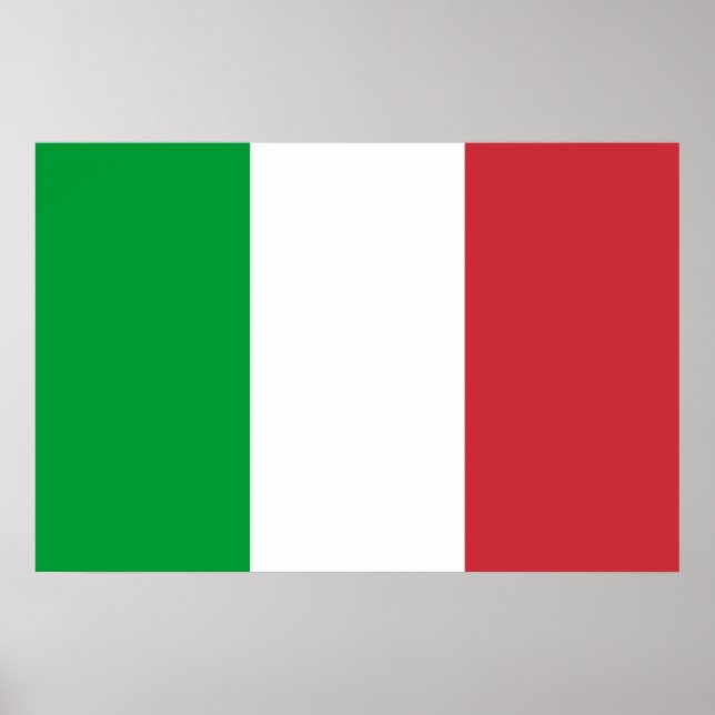 Póster Poster: Bandera de Italia (Frente)