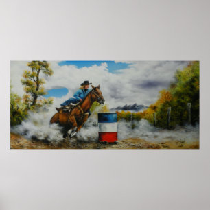 Póster Poster Barrel Racer