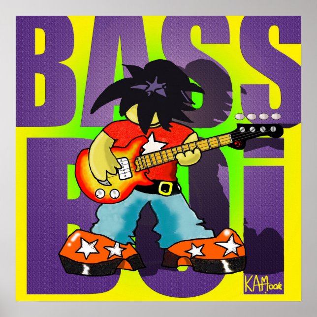 Póster Poster "Bass Boi" - por Kev Moore (Frente)