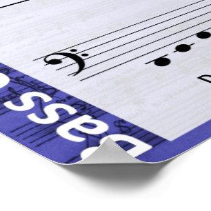Póster Poster Bass Clef