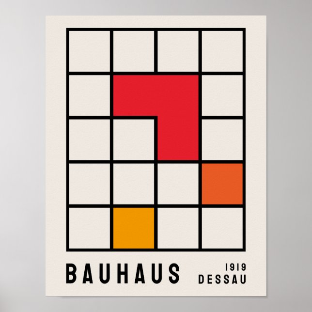 Póster Poster Bauhaus, exposición Bauhaus Imprimir B16 (Frente)