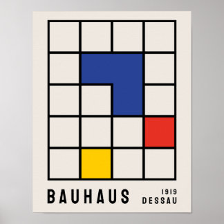 Póster Poster Bauhaus, Exposición Bauhaus Imprimir B17