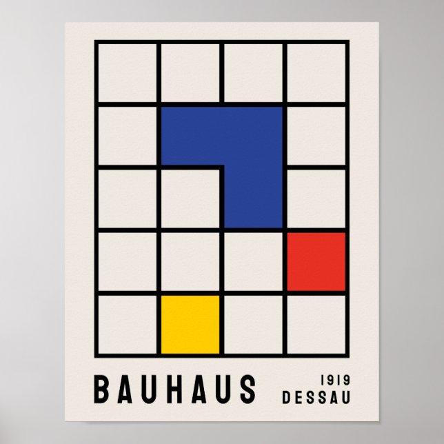 Póster Poster Bauhaus, Exposición Bauhaus Imprimir B17 (Frente)