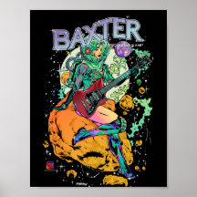 poster Baxter Cosmonaut de 8''x 12''