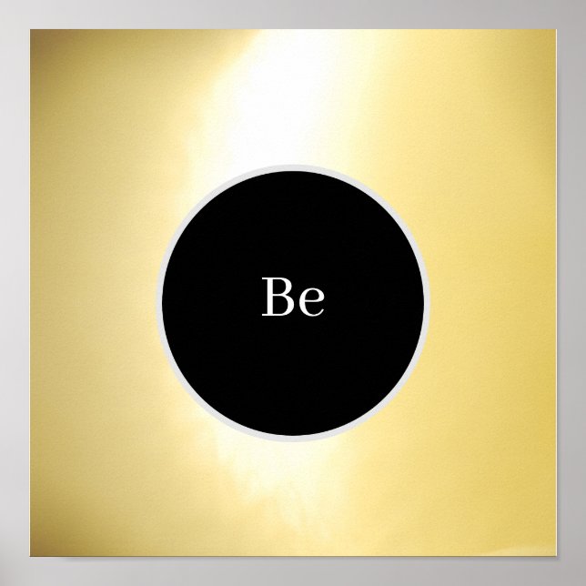 Póster poster "Be" (Frente)