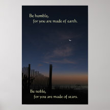 Poster "Be Noble" de Beach Moon Sunrise
