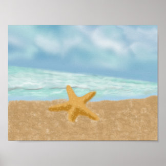 Póster Poster Beach LOVE