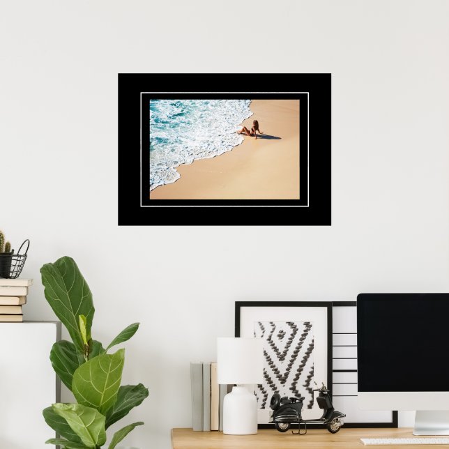 Póster Poster Beach Scene (Oficina en casa)