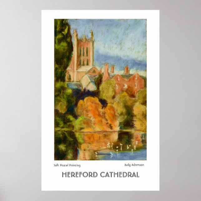 Póster Poster Bella Artes de Catedral de Hereford (Frente)