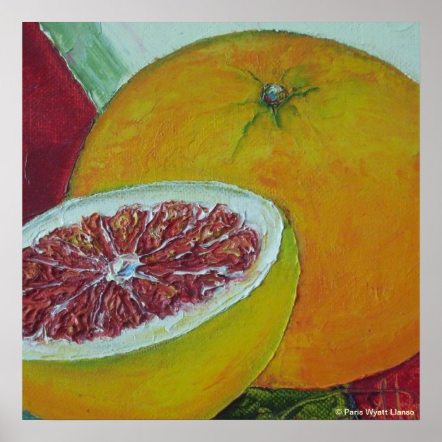 Póster Poster Bella Artes de pomelo rojo (Frente)