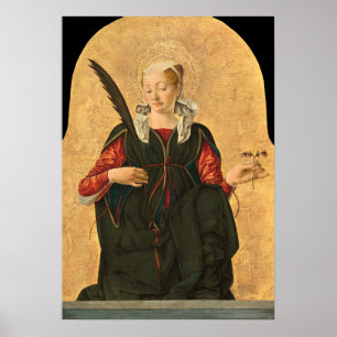 Póster Poster Bella Artes de Saint Lucy - Francesco del C