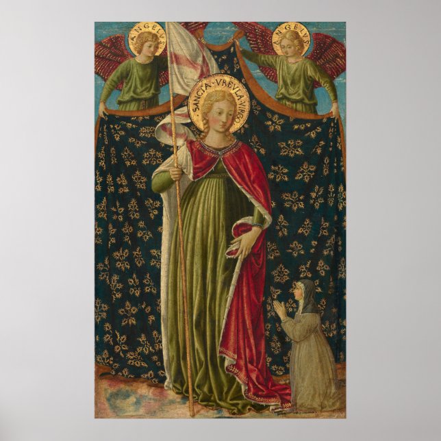 Póster Poster Bella Artes de Saint Ursula - Benozzo Gozzo (Frente)