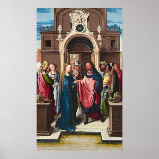 Póster Poster Bella Artes Virgin - Bernard van Orley (Frente)