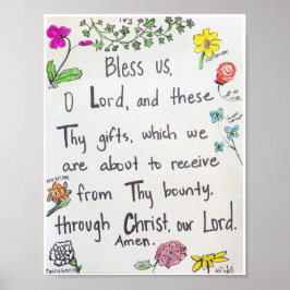 Póster Poster - Bendición antes de las comidas
