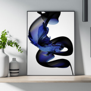 Póster Poster betta azul