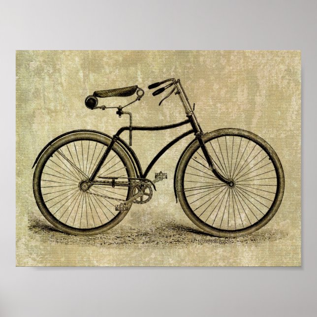 Póster Poster: Bicicleta de época (Frente)