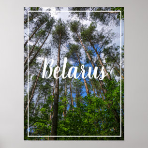 Póster Poster Bielorrusia de la Naturaleza