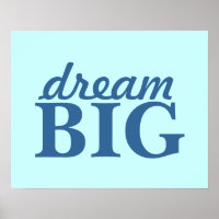 poster BIG dream - personalizar