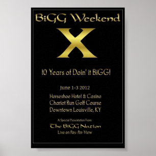 Póster Poster BiGG Weekend X 4"x6"