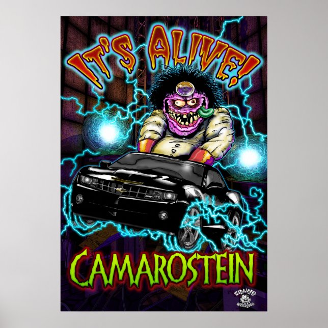 Póster Poster Black Chevy Camaro SS (Frente)