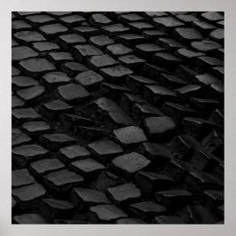 Póster Poster Black Cobblestones