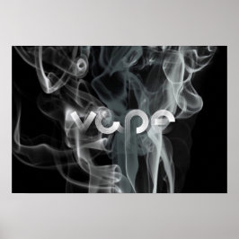 Póster Poster Black Smoke Vape Premium