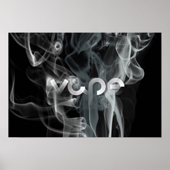 Póster Poster Black Smoke Vape Premium (Frente)