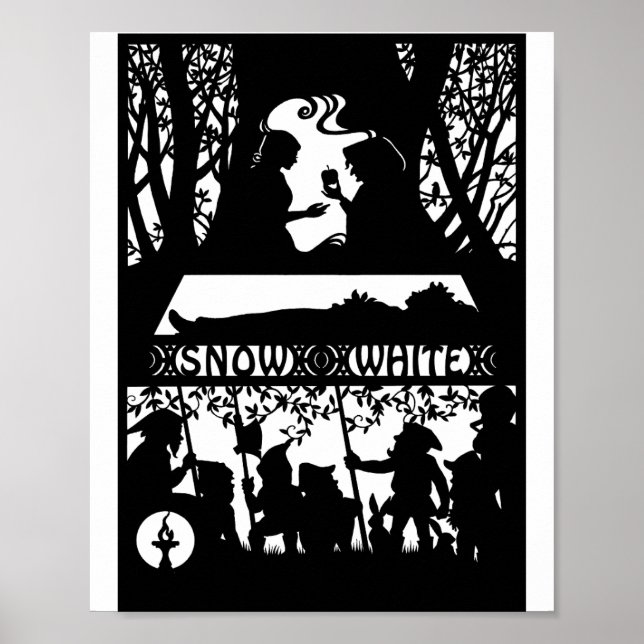 Póster Poster blanco de nieve (Frente)