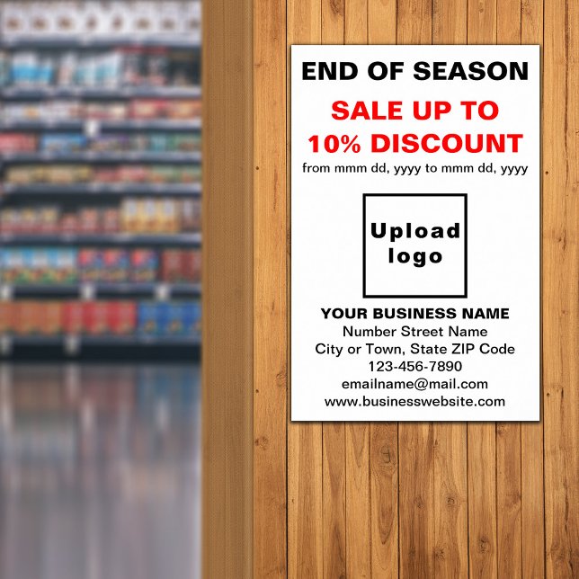 Póster Poster blanco de ventas de fin de temporada (Subido por el creador)