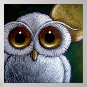 PÓSTER POSTER BLANCO FANTASY SNOWY OWL