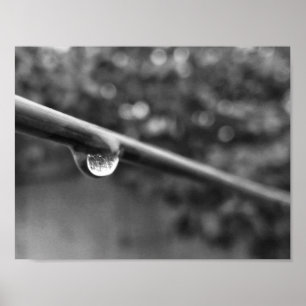 Póster poster blanco y negro de la foto del descenso del
