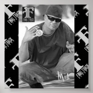 Póster Poster blanco y negro de leche