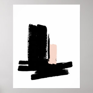 Póster poster blanco y negro minimalista