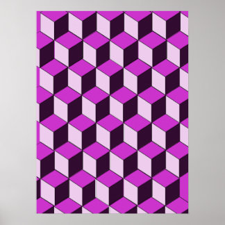 Póster Poster - Bloques ópticos de ilusión