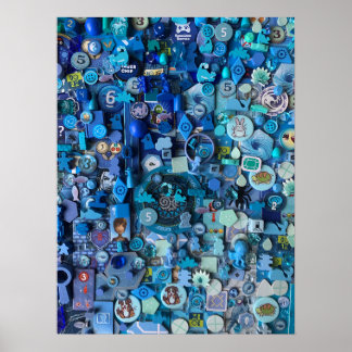 Póster Poster: Blue Board Games Components