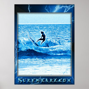 Póster Poster Blue Lightning