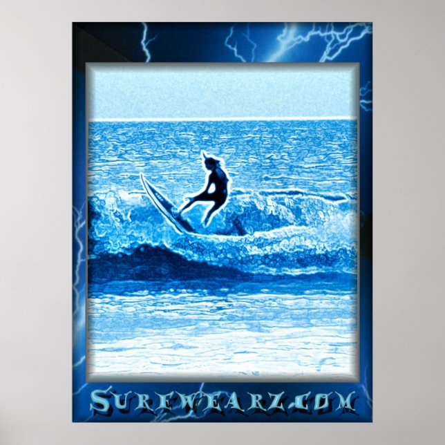 Póster Poster Blue Lightning (Frente)