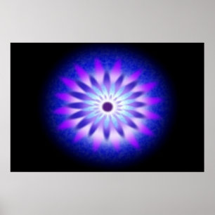 Póster Poster Blue Mandala