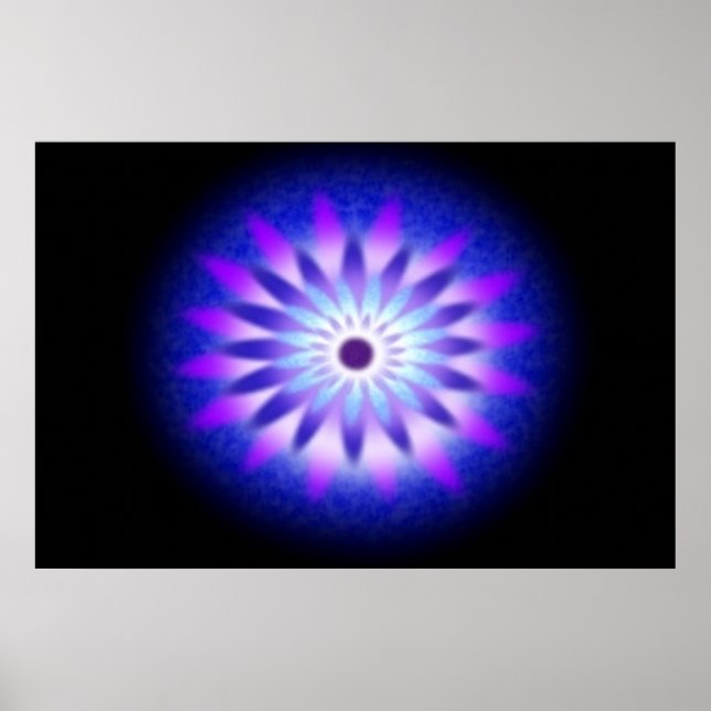 Póster Poster Blue Mandala (Frente)