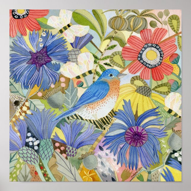 Póster Poster Bluebird/Meadow (Frente)