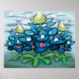 Póster Poster Bluebonnets