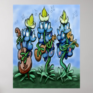 Póster Poster Blues Bonnets